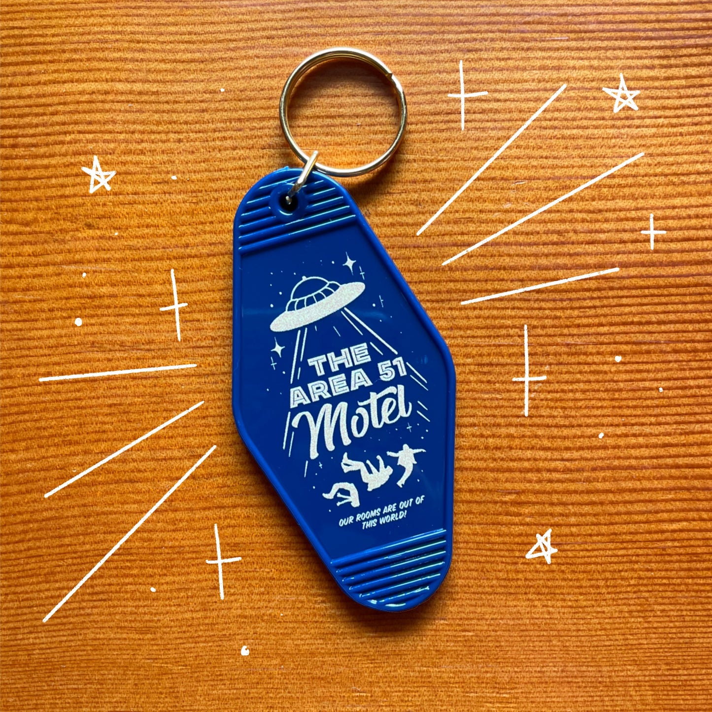 Area 51 Motel Room Keychain