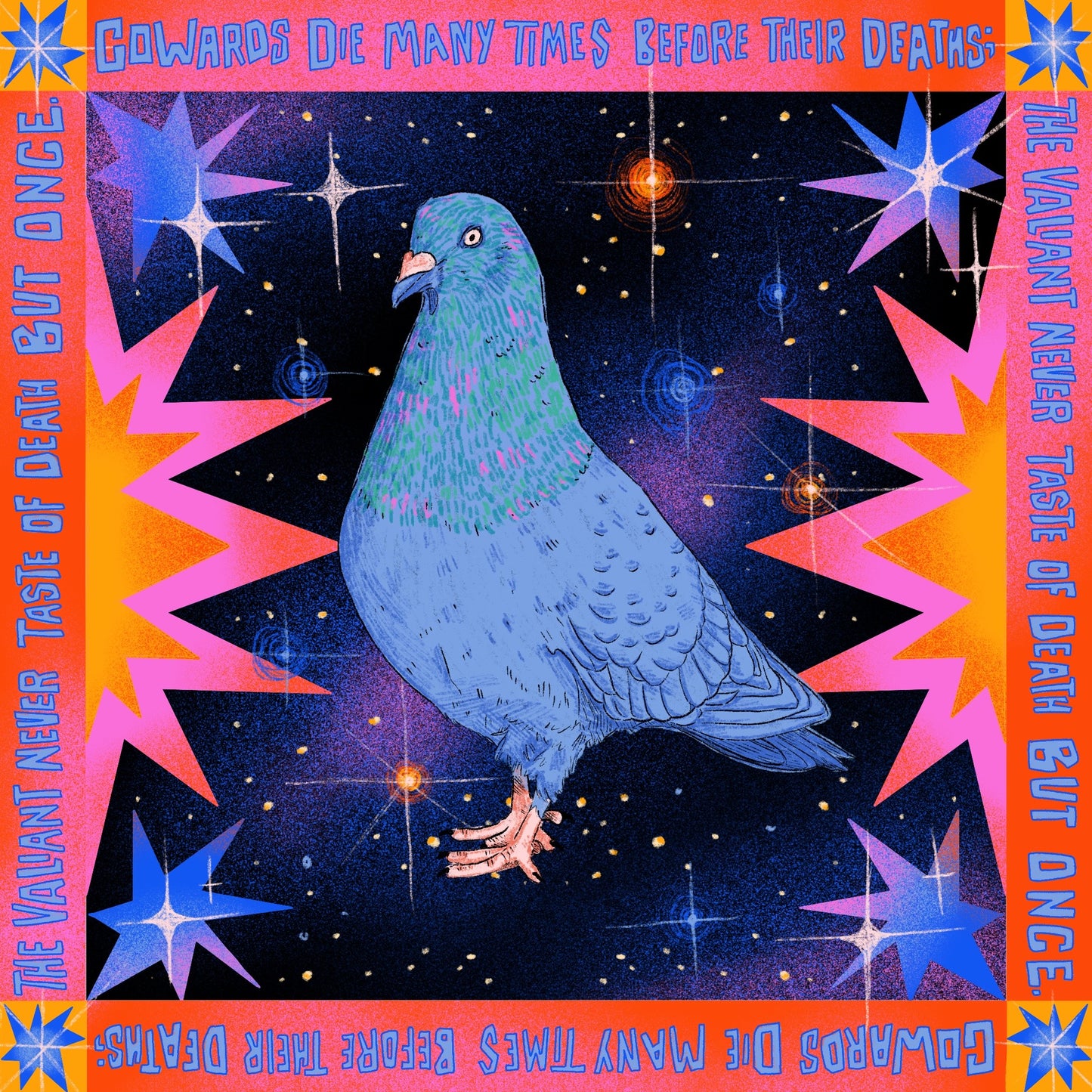 Cosmic Pigeon Print
