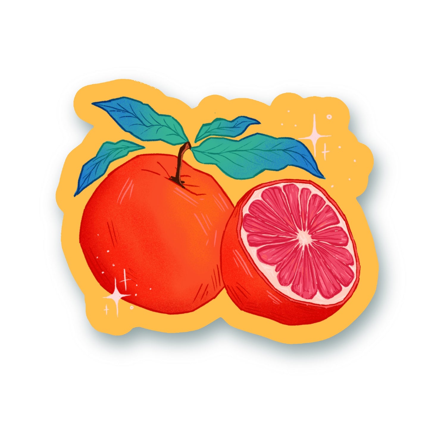 Grapefruit Sticker