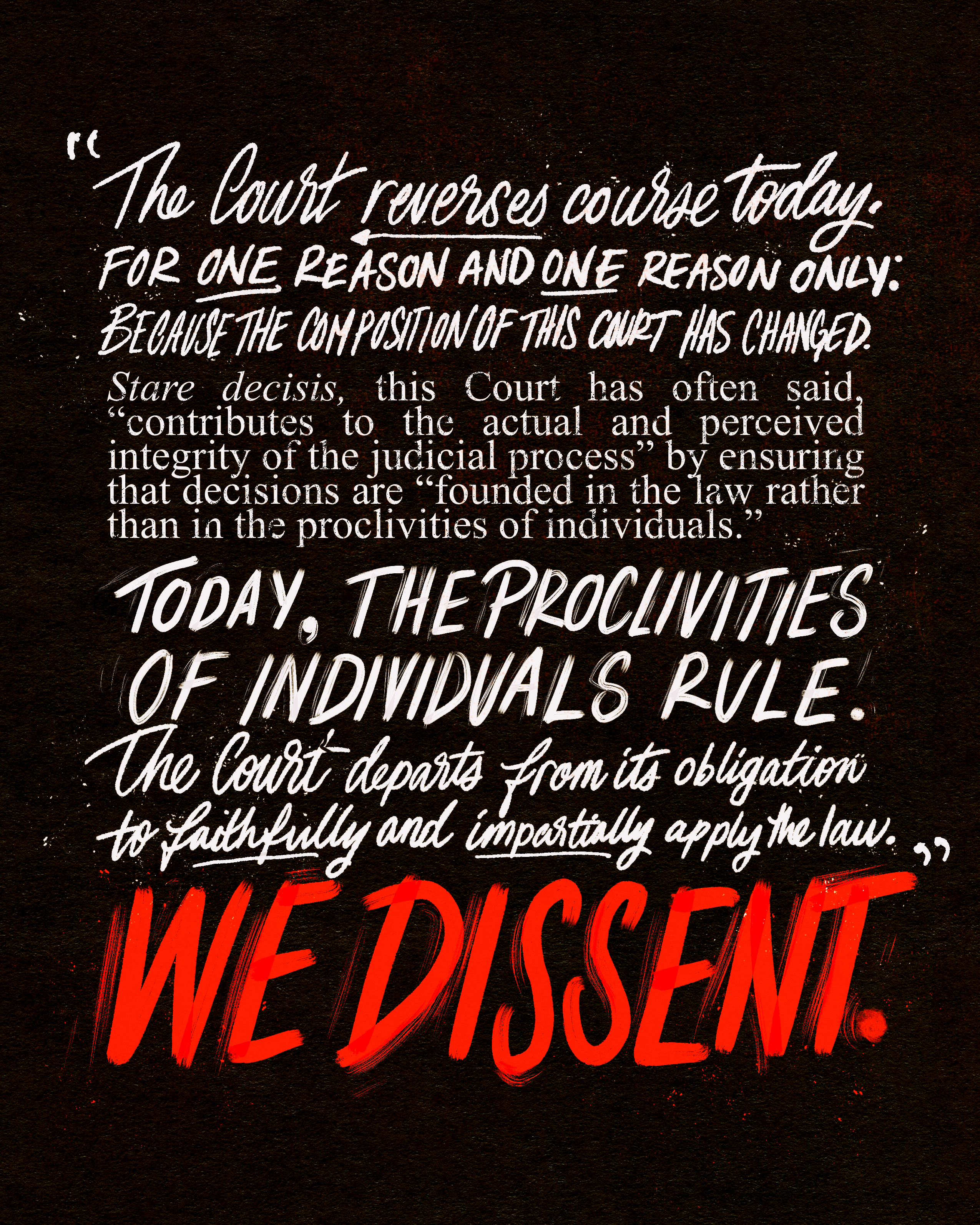 We Dissent