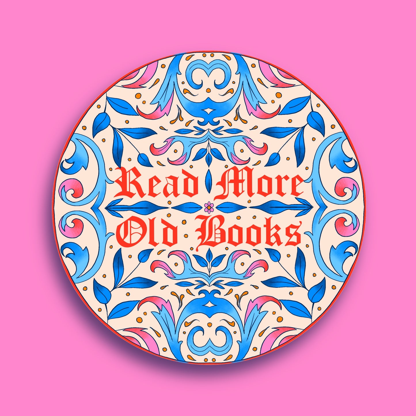 Read More Old Books Vinyl Sticker