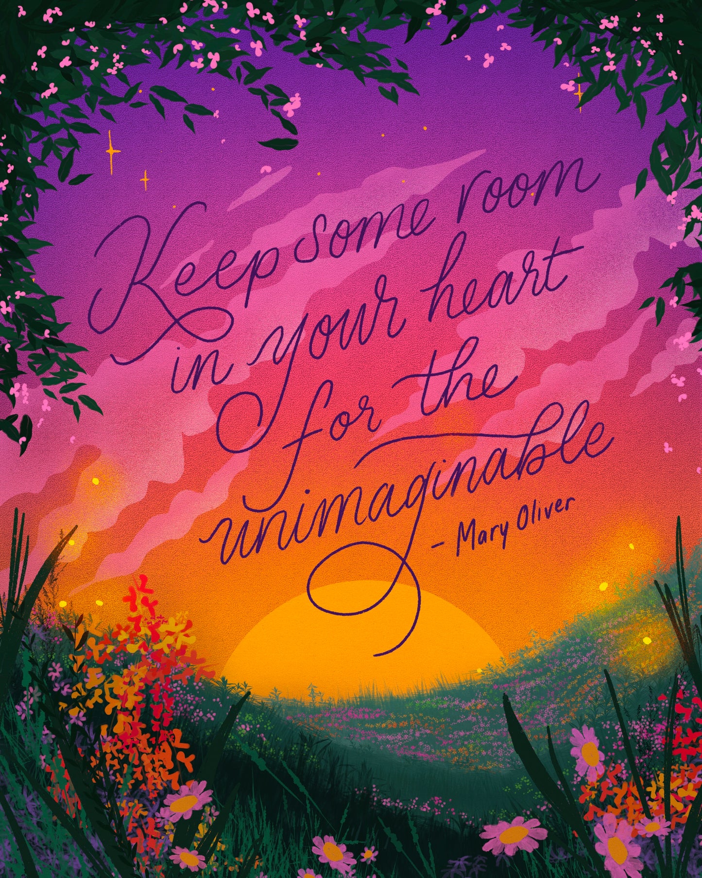 "Keep some room in your heart" Print