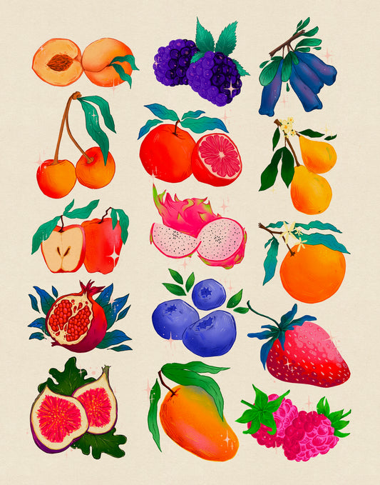 Feelin' Fruity Art Print