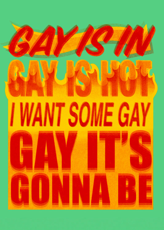Gay is In small print