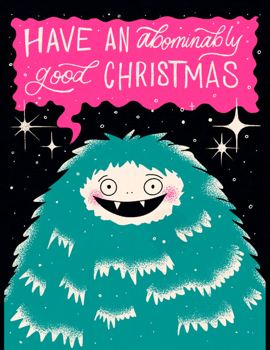 An Abominably Good Christmas Card