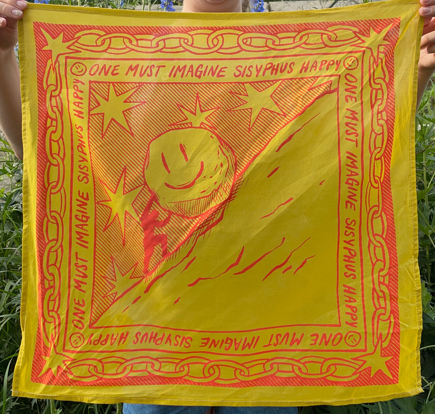 One Must Imagine Sisyphus Happy Bandana