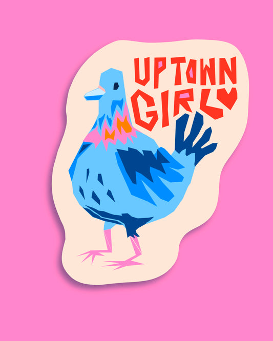 Uptown Girl Vinyl Sticker