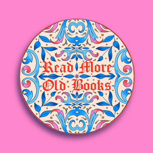 Read More Old Books Vinyl Sticker